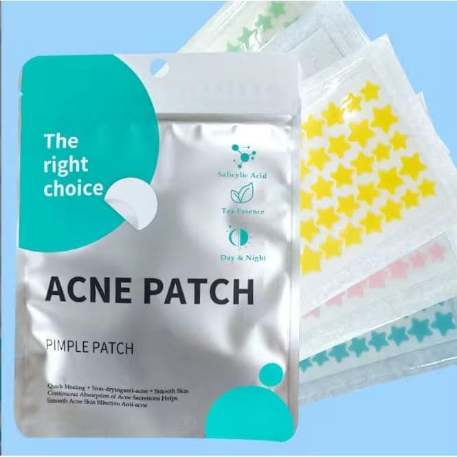 Harmonia Doméstica 2 PACOTES de Adesivos para Acne (Estrelas Transparentes)