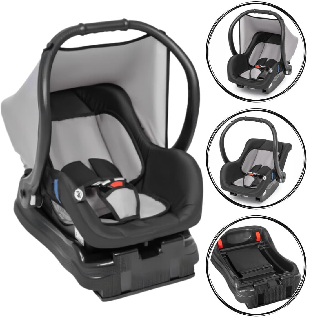 BEBÊ CONFORTO SOLARE PRETO + BASE TUTTI BABY