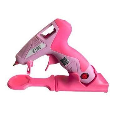 Pistola de Cola Quente S/Fio com Suporte alta temperatura Ponta Fina 20W Rosa Pink ou Azul artePunto