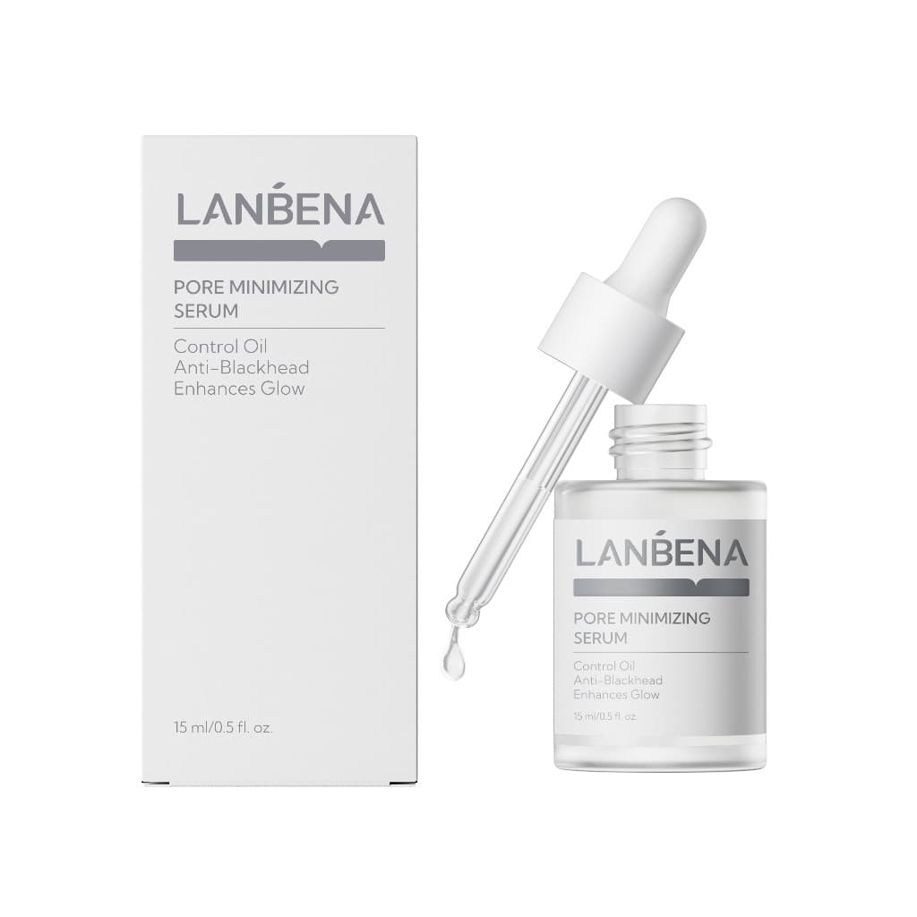 Sérum Redutor de Poros LANBENA Elimine Marcas de Acne Essência Facial para Cuidados com a Pele 15ml