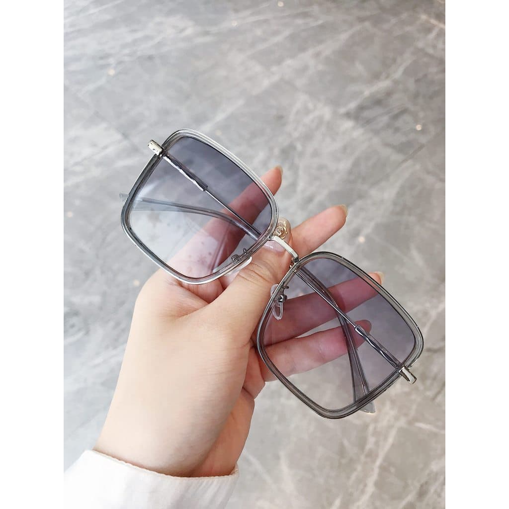 Influenciador 2020 novo estilo óculos de sol feminino versão coreana na moda ins rua tiro grande quadro Anti-ultraviolet