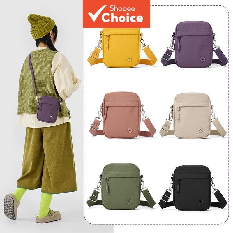 Bolsa de ombro feminina de cor sólida, bolsa porta-celular mini simples, bolsa tiracolo casual de grande capacidade