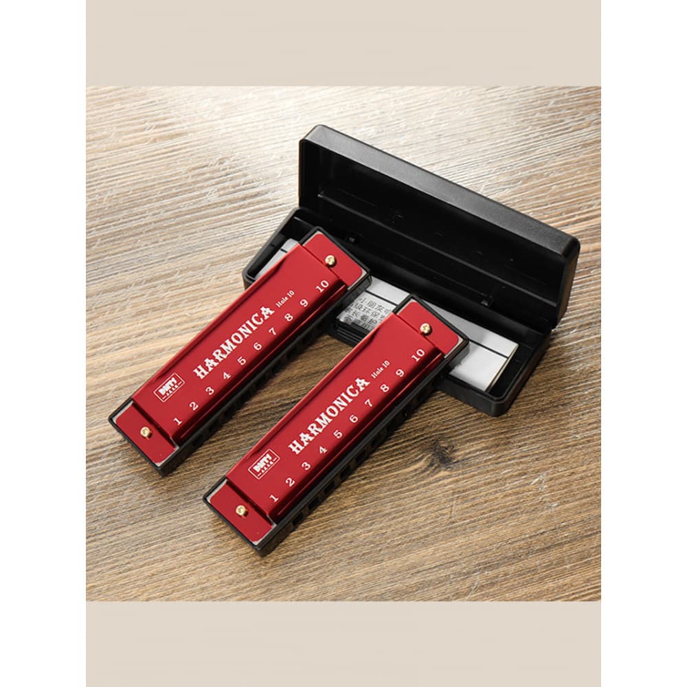 < Harmonica AB1sq801-Bruce Harmonica Student 10 buracos pequeno iniciante brincando