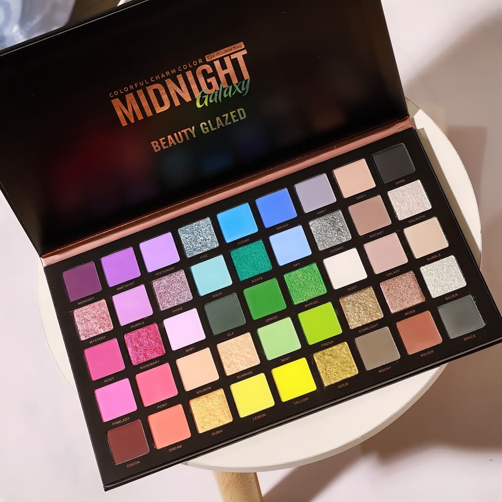 Beautyglazed sombra genuína de alto brilho Blush contorno tudo-em-um paleta palco jogar maquiagem cor paleta de sombras