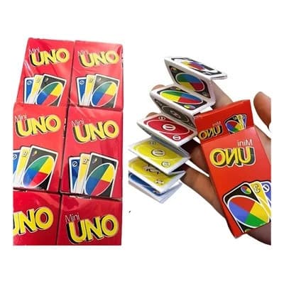 Kit Com 12/24/36/48 Unidades Mini Uno Lembrancinha Mini Jogo de cartas UNO cartas festas aniversario