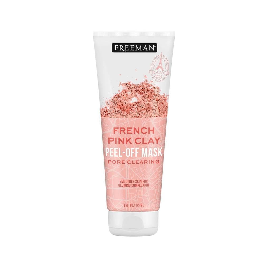 Máscara Peel-Off de Argila Rosa Francesa Freeman Exotic Blend, usada para limpeza dos poros, remoção de sujeira e esfoli