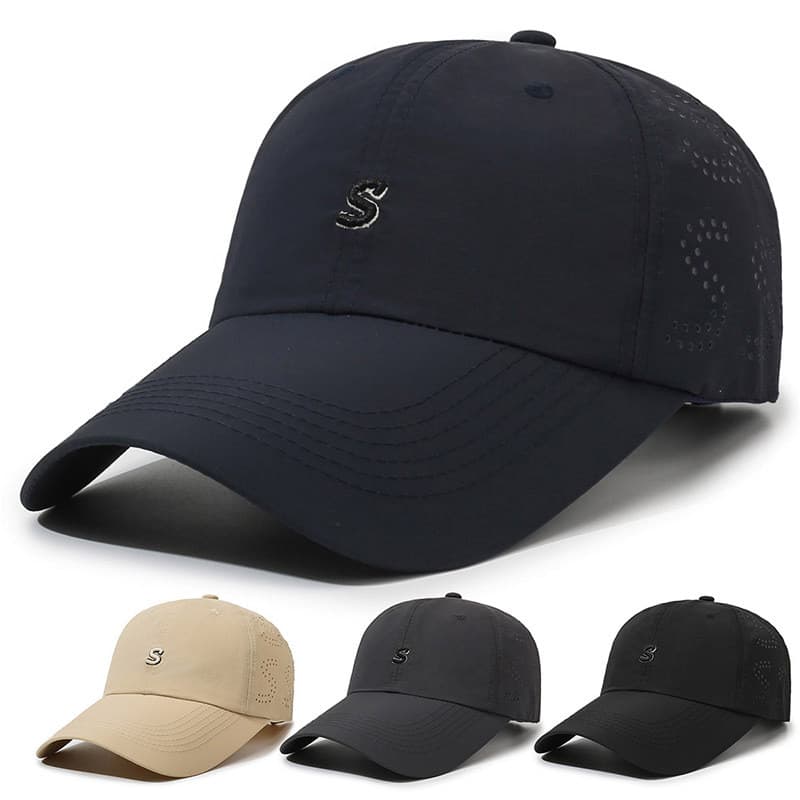 Novo estilo boné de beisebol de secagem rápida malha respirável leve boné de pico masculino guarda-sol protetor solar ch