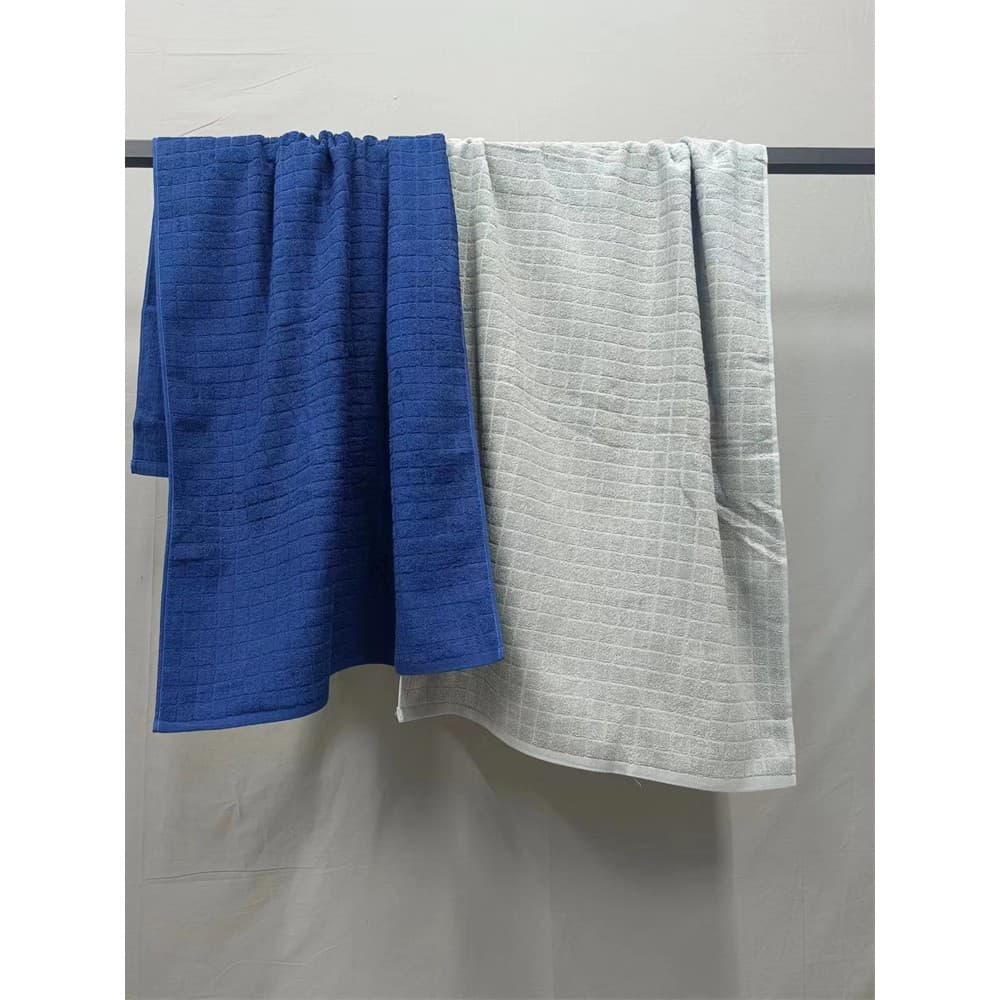 Algodão puro Terry cor sólida casa macio azul toalha de banho algodão cinza toalha de banho comércio exterior