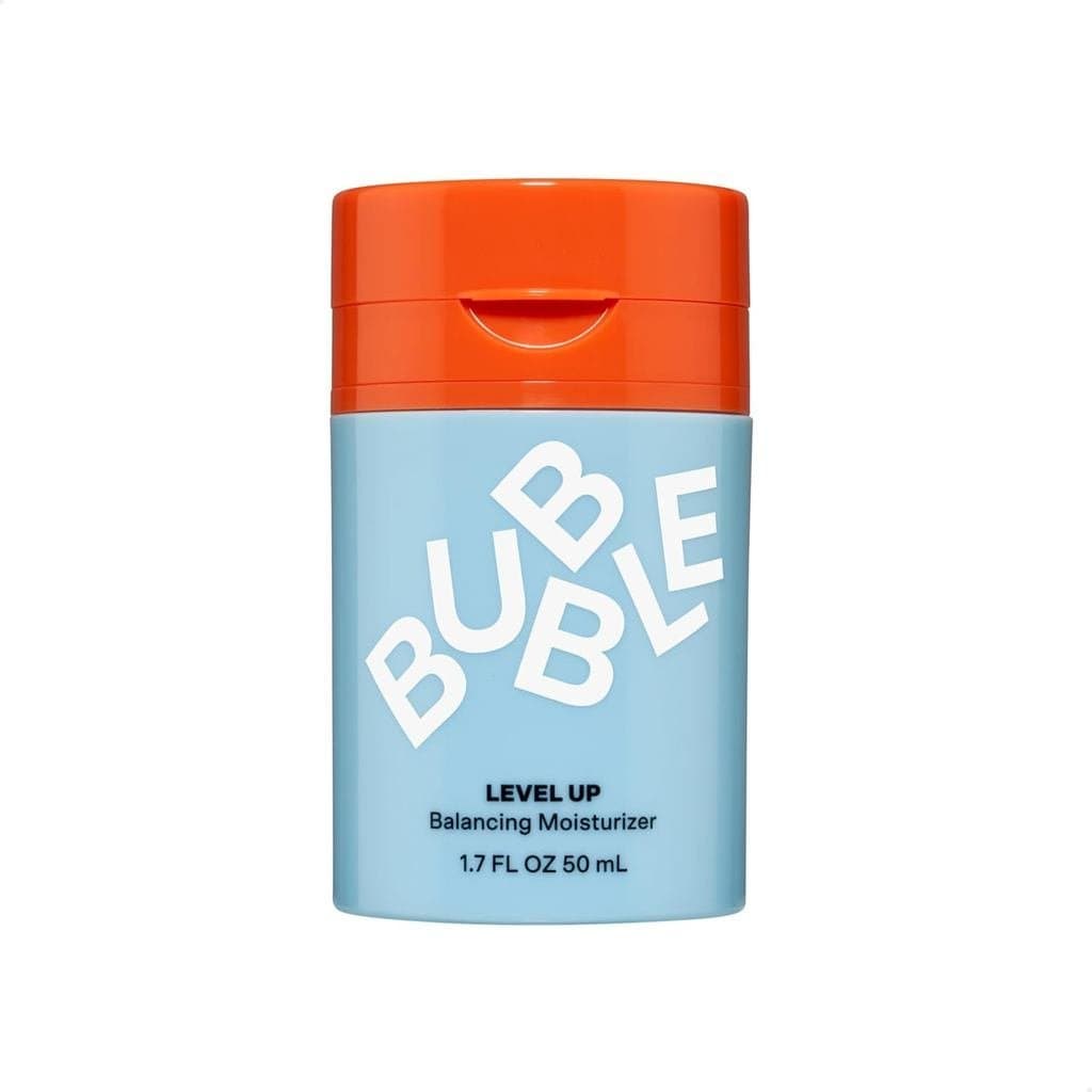 Bubble Care Level Up Gel Hidratante Facial para Oleosa - Hidratante em Gel Leve para Viagem, Loção Facial Equilibra