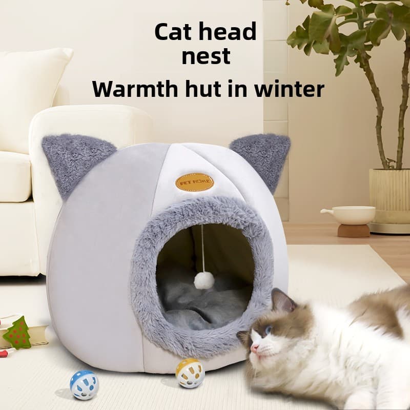 Canil Universal para gatos quatro estações Semi-fechado espessado de inverno
