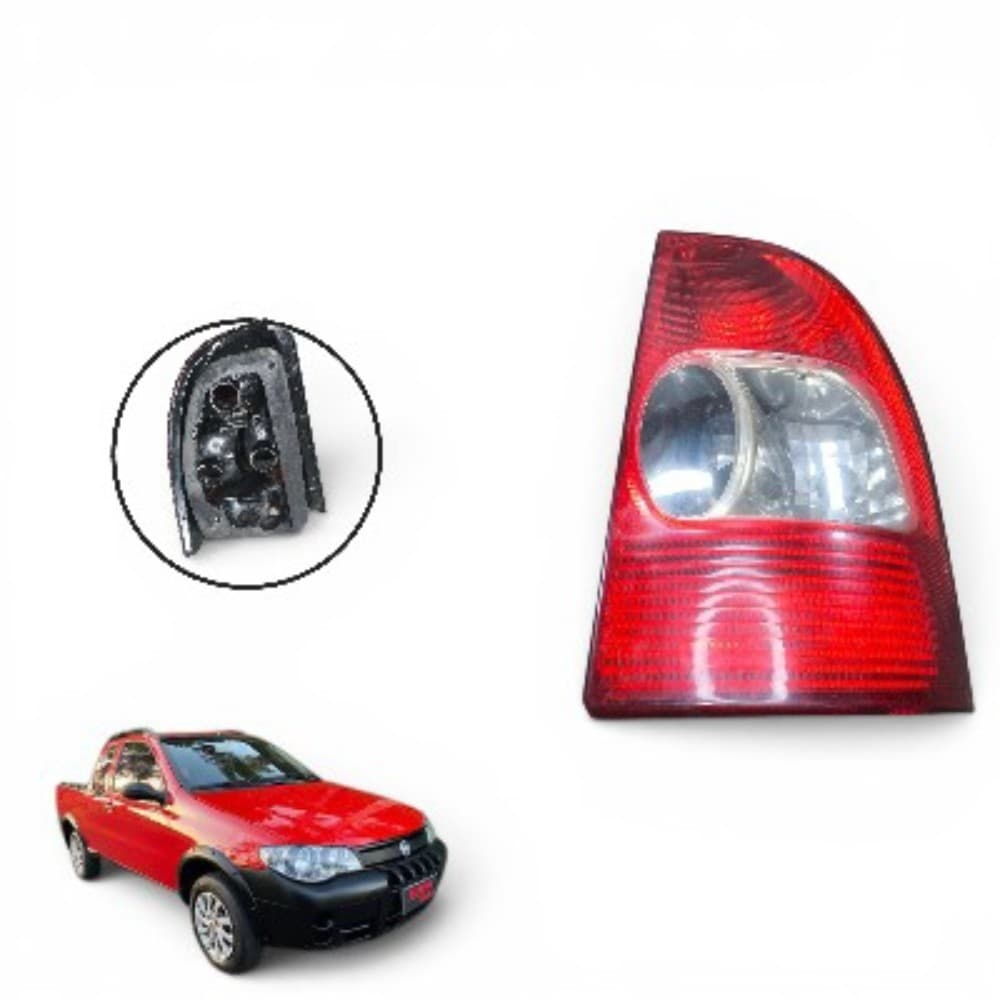 Lanterna Traseira D Fiat Strada 2002-2006 Original  Direito/passageiro Vermelho
