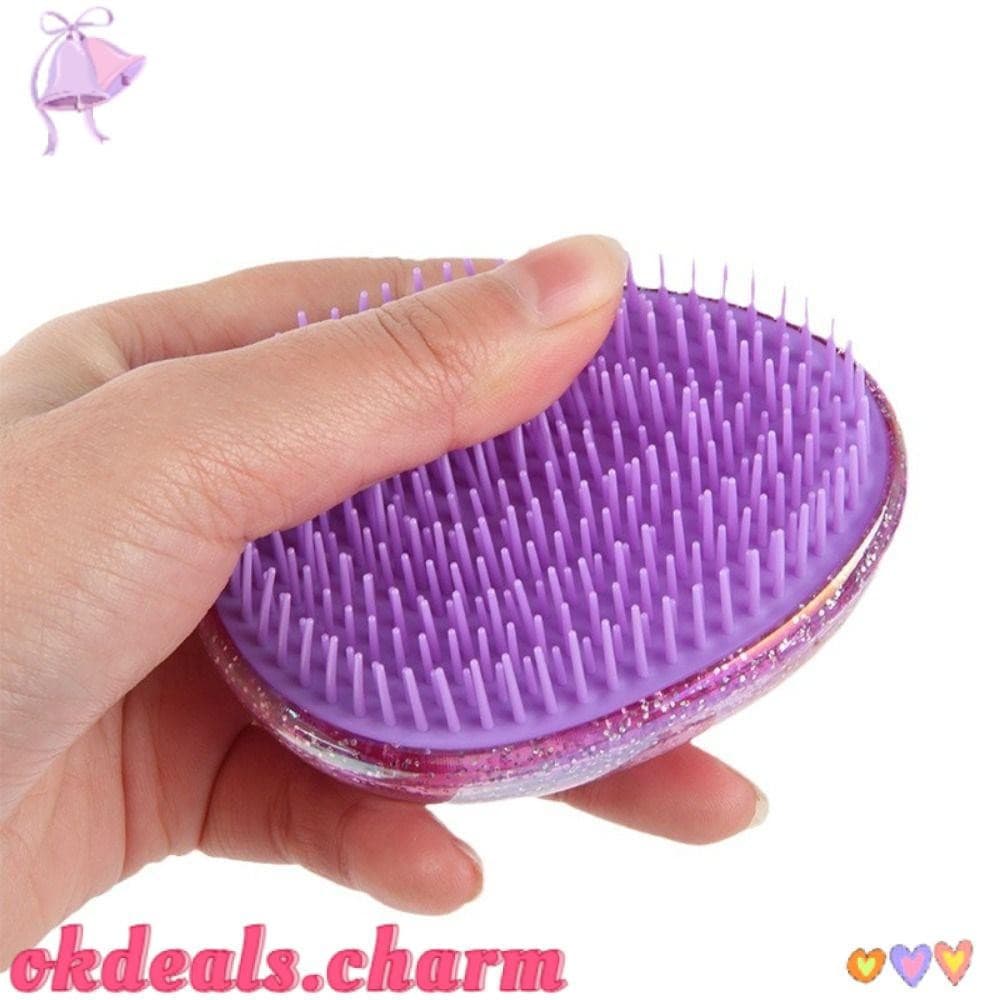 OKDEALS Starry Sky Comb , Escova De Cabelo Macia Anti-Nó , Circulação Sanguínea De Salão De Beleza Em Formato Redondo De