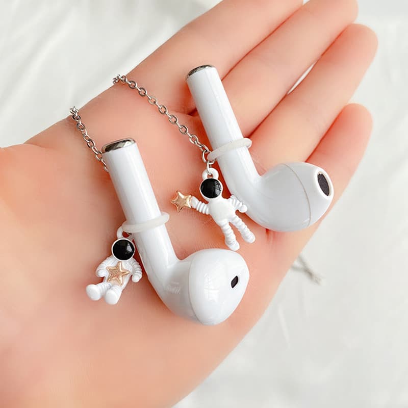 Fone de ouvido Bluetooth Corrente anti-perda para corrida Colar anti-queda Halter Neck Astronauta adequado para Apple Hu