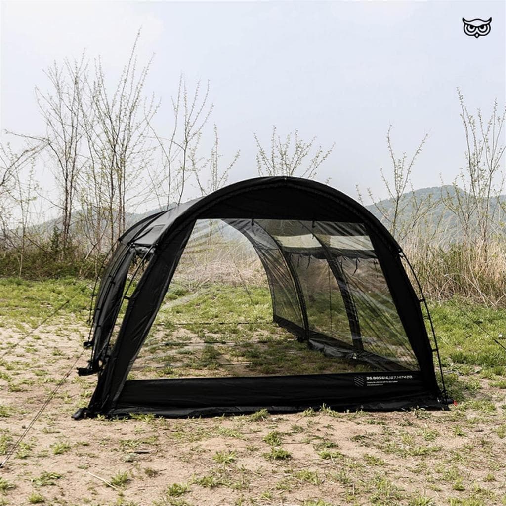 ARBOR Tenda de túnel espacial Super grande ao ar livre 210 Tenda de quatro estações TPU Coruja coreana Acampamento