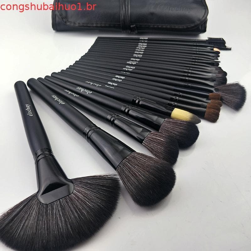 24 conjuntos de pincéis de maquiagem conjunto completo portátil ferramentas de maquiagem profissional iniciante sombra e
