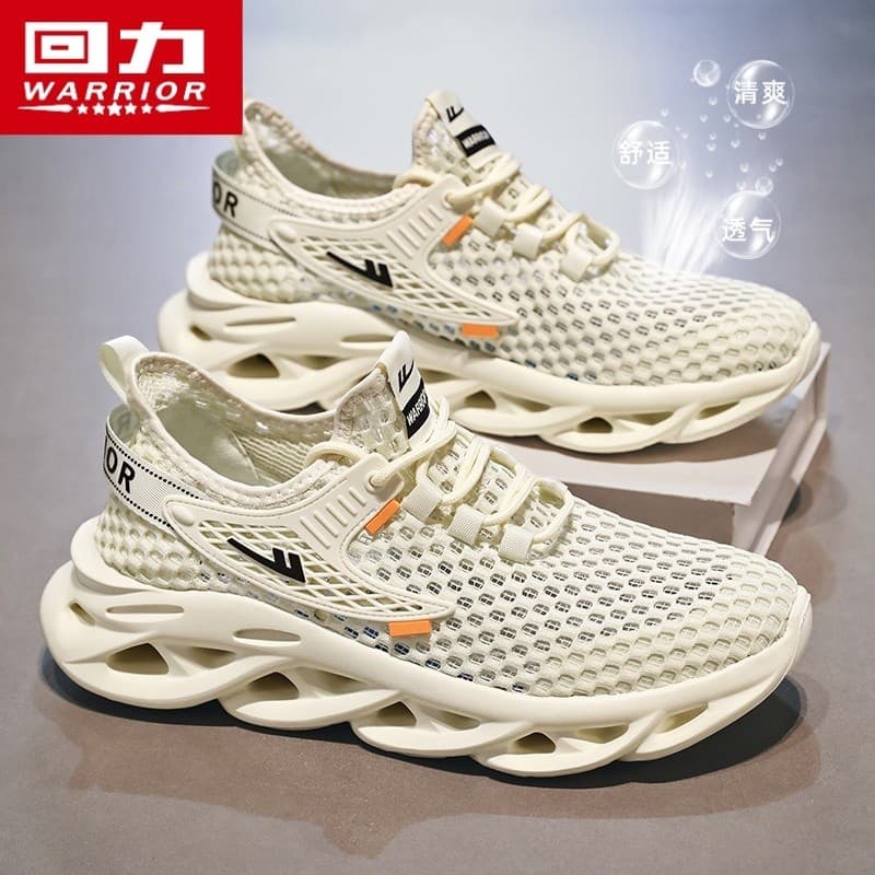 Puxar para trás sapatos masculinos verão respirável oco sapatos de malha sapatos casuais finos leves sapatos esportivos