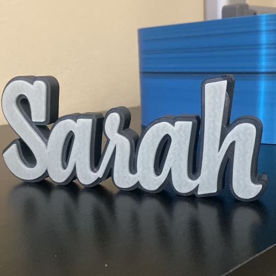 Nome Personalizado em 3D – Placa Decorativa  - brilha no escuro
