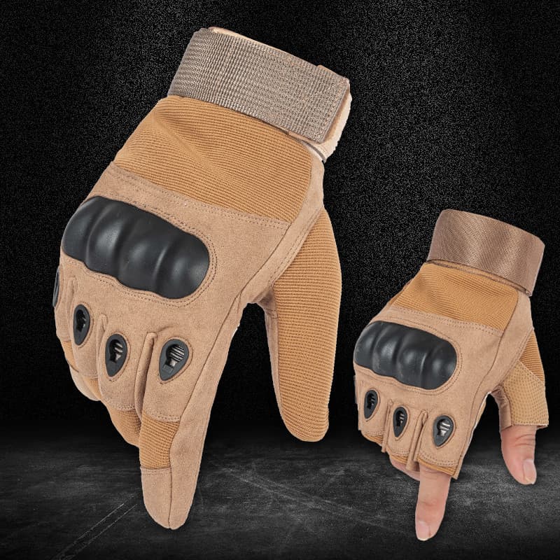 Luvas táticas de forças especiais, luvas de proteção ao ar livre, ventilador militar, luvas de meio dedo, falcão preto,
