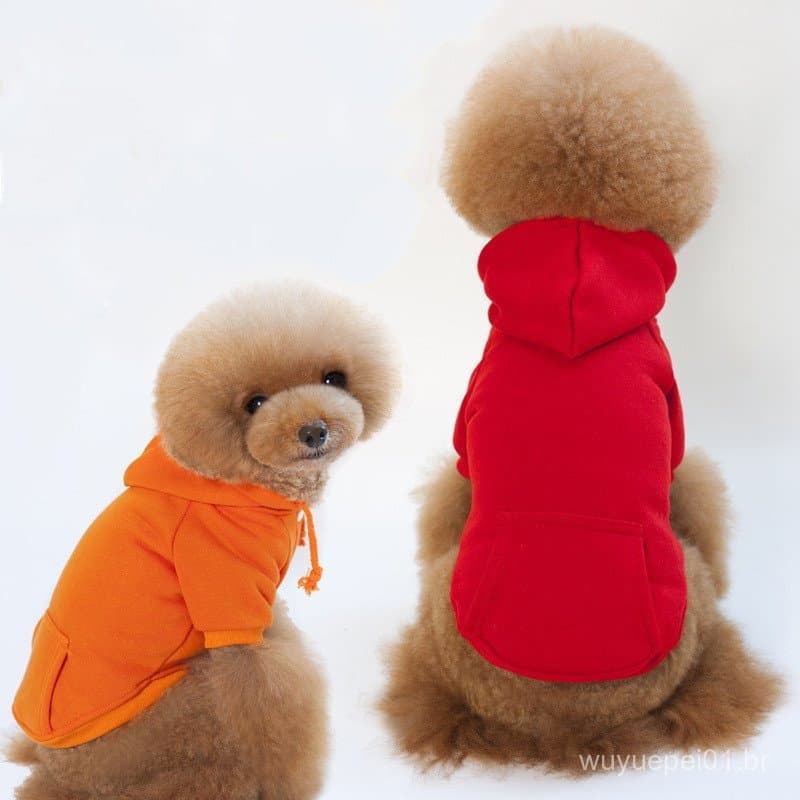 Moletom Com Capuz De Inverno Para Cachorro Pequeno E Médio Casaco Animais De Estimação Jaqueta De Gato Roupas Fantasia