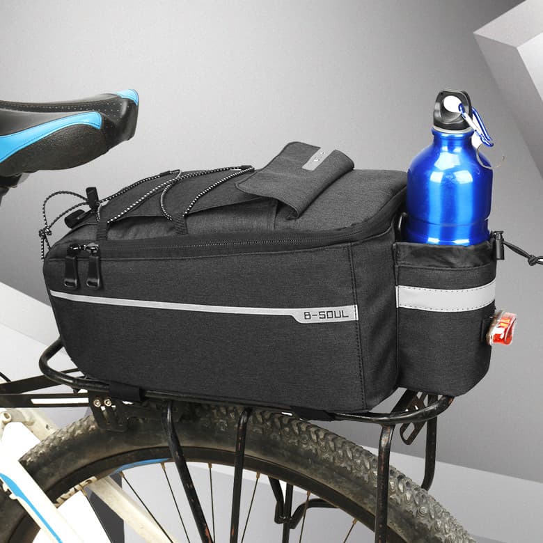 B-SOUL Mountain Bike mochila elétrica dobrável prateleira saco equipamento de ciclismo camelo acessórios saco do assento