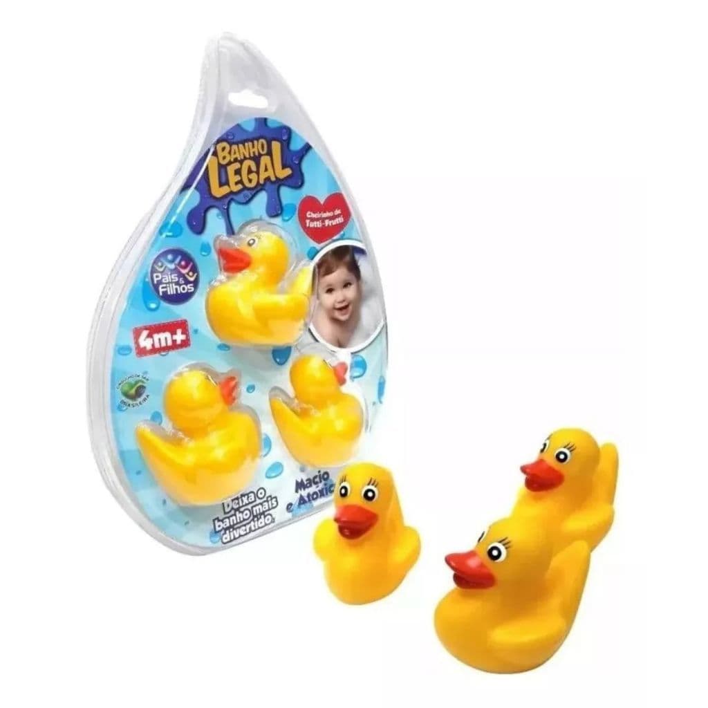 Kit Patinhos De Borracha Para Banho Piscina Banheira Brinquedo Infantil Bebê