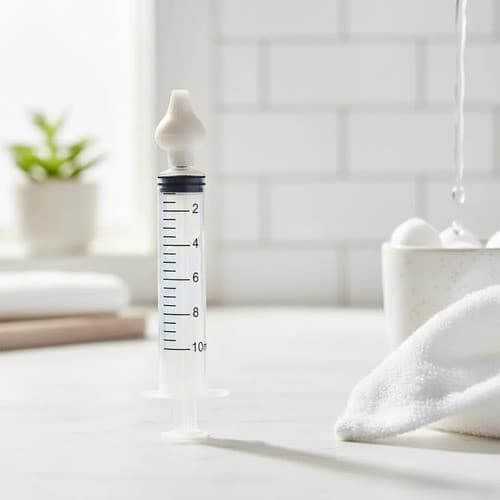Seringas Lavagem Nasal Bico Silicone Remove Catarro Infantil Criança