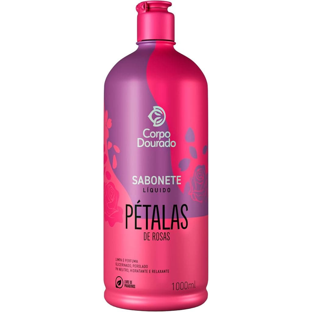 SABONETE LIQUIDO PÉTALAS DE ROSAS 1L