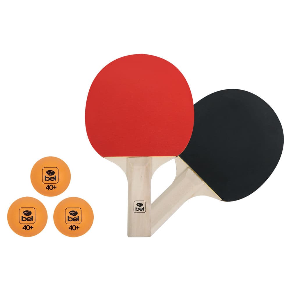 Kit Tênis de Mesa com 2 Raquetes + 3 Bolinhas Bel