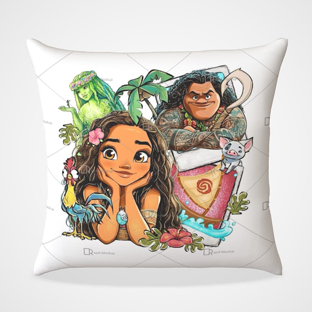 Almofada Decorativa 30x30 infantil presentei com  carrinho pequena fá filme moana