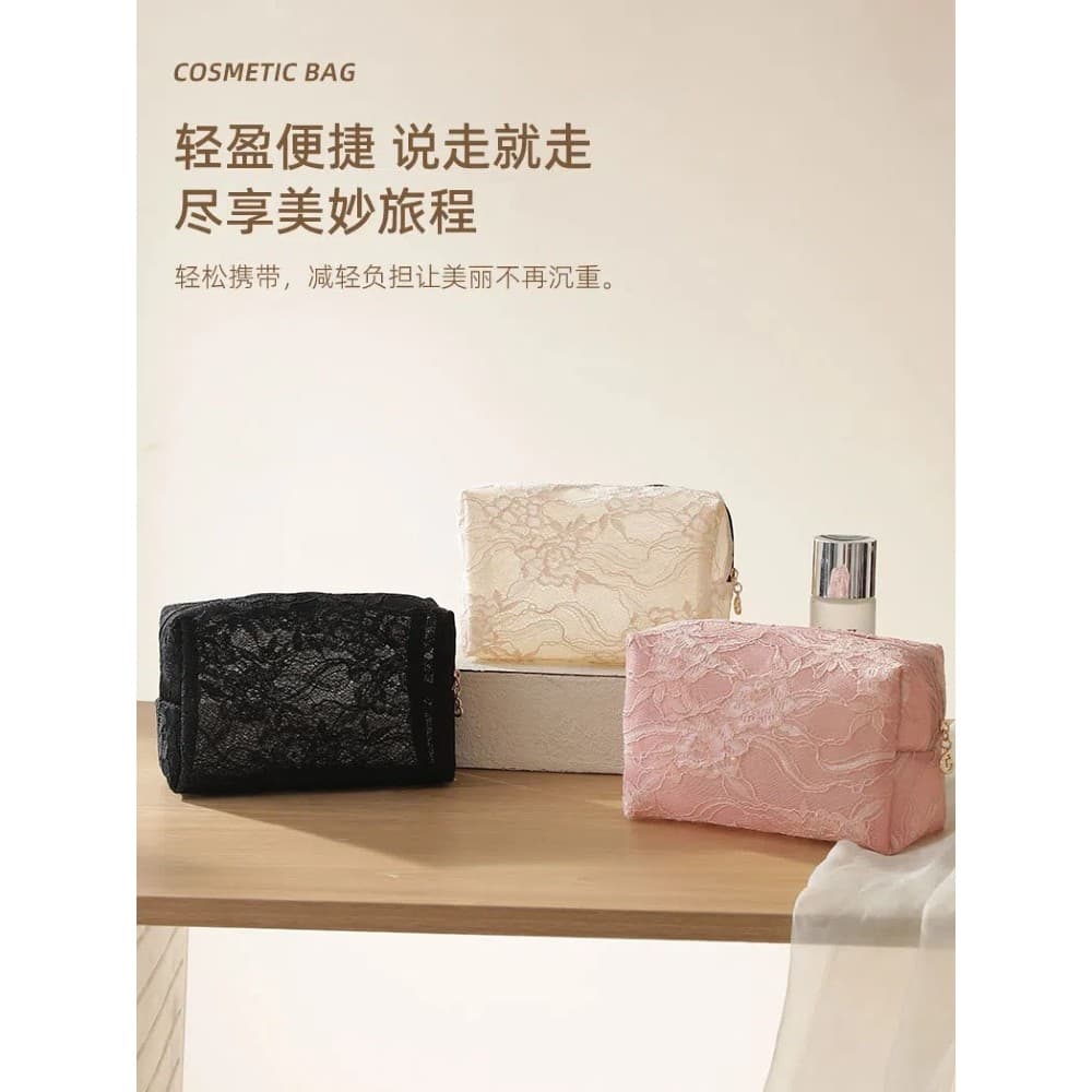 Malha octogonal saco cosmético High-End saco de armazenamento de viagem portátil saco de higiene pessoal feminino grande