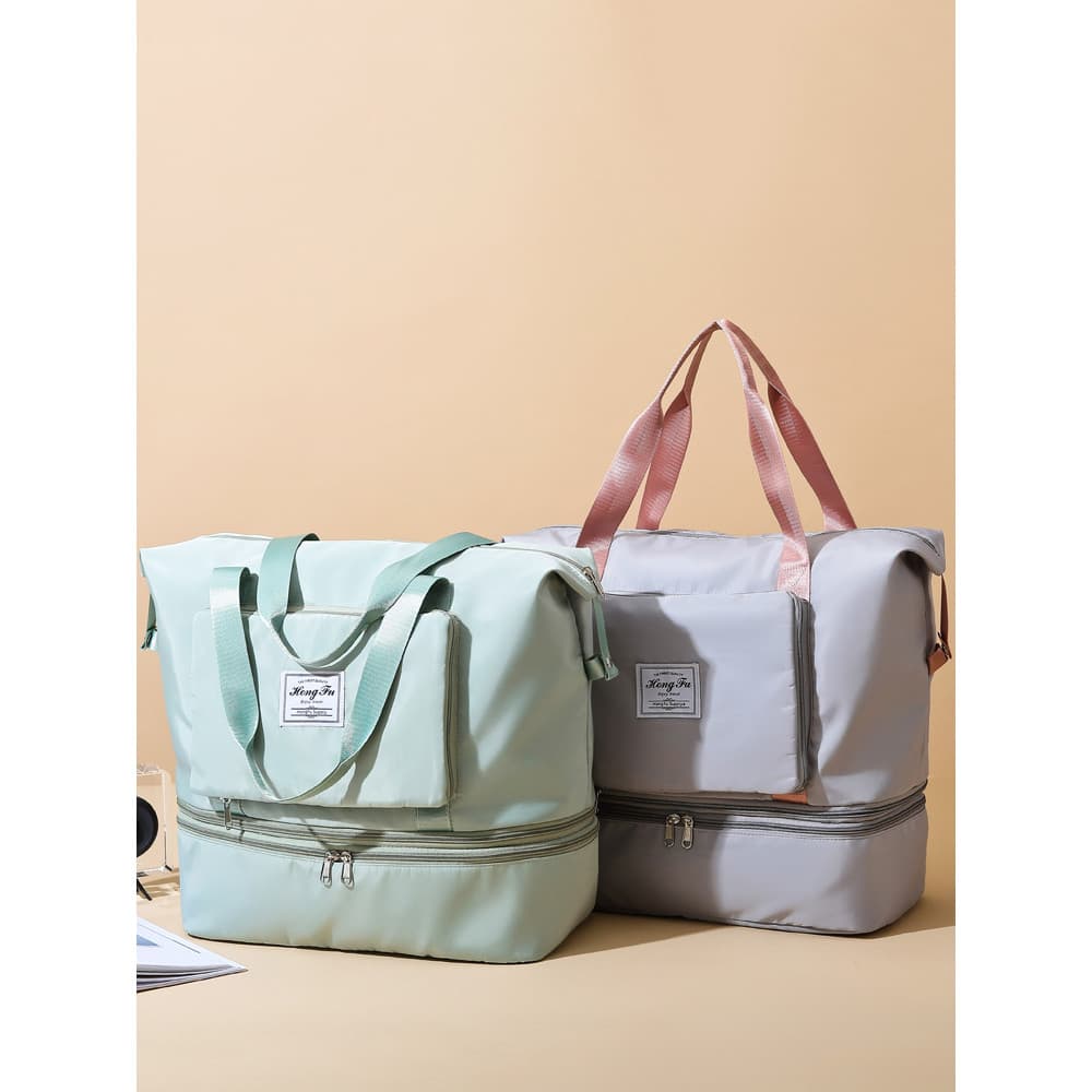Bolsa de viagem feminina de grande capacidade, bolsa de armazenamento para maternidade, esportes, academia, masculina, d