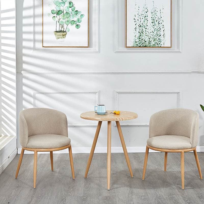 Nordic negociation mesa de jantar cadeira combinação imitação madeira maciça moderno simples pequeno apartamento varanda