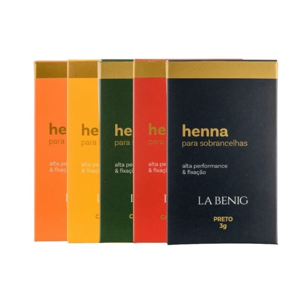 Henna Para Sobrancelhas Refil La Benig
