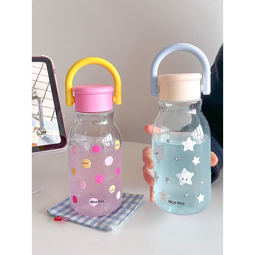 Copo de água estrela de alto valor com alça meninas bonito acompanhando copo ins estilo verão novo estilo copo de plásti