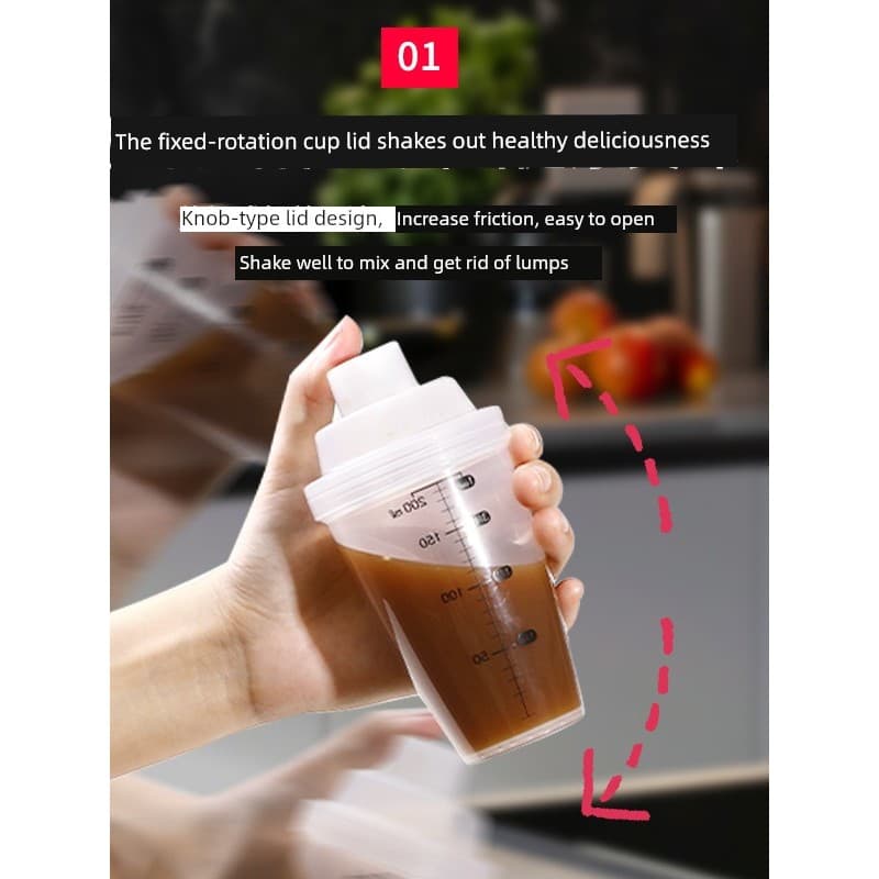 Japão importado Shaker copo esportes Fitness mexendo proteína em pó copo de água com escala leite chá suco copo
