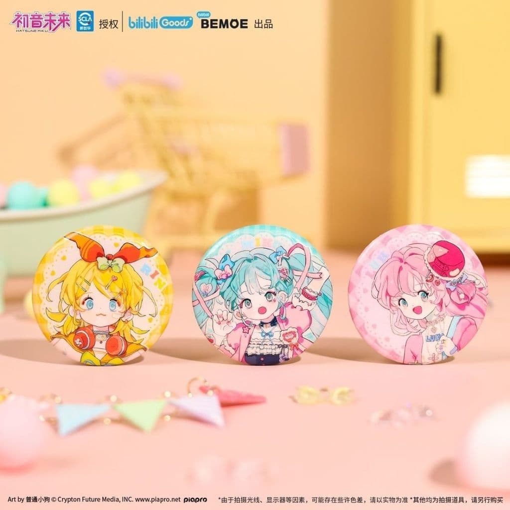 Hatsune Miku Super açúcar adesivo menina crachá espelho suporte travesseiro cartão transparente pingente de pelúcia bols