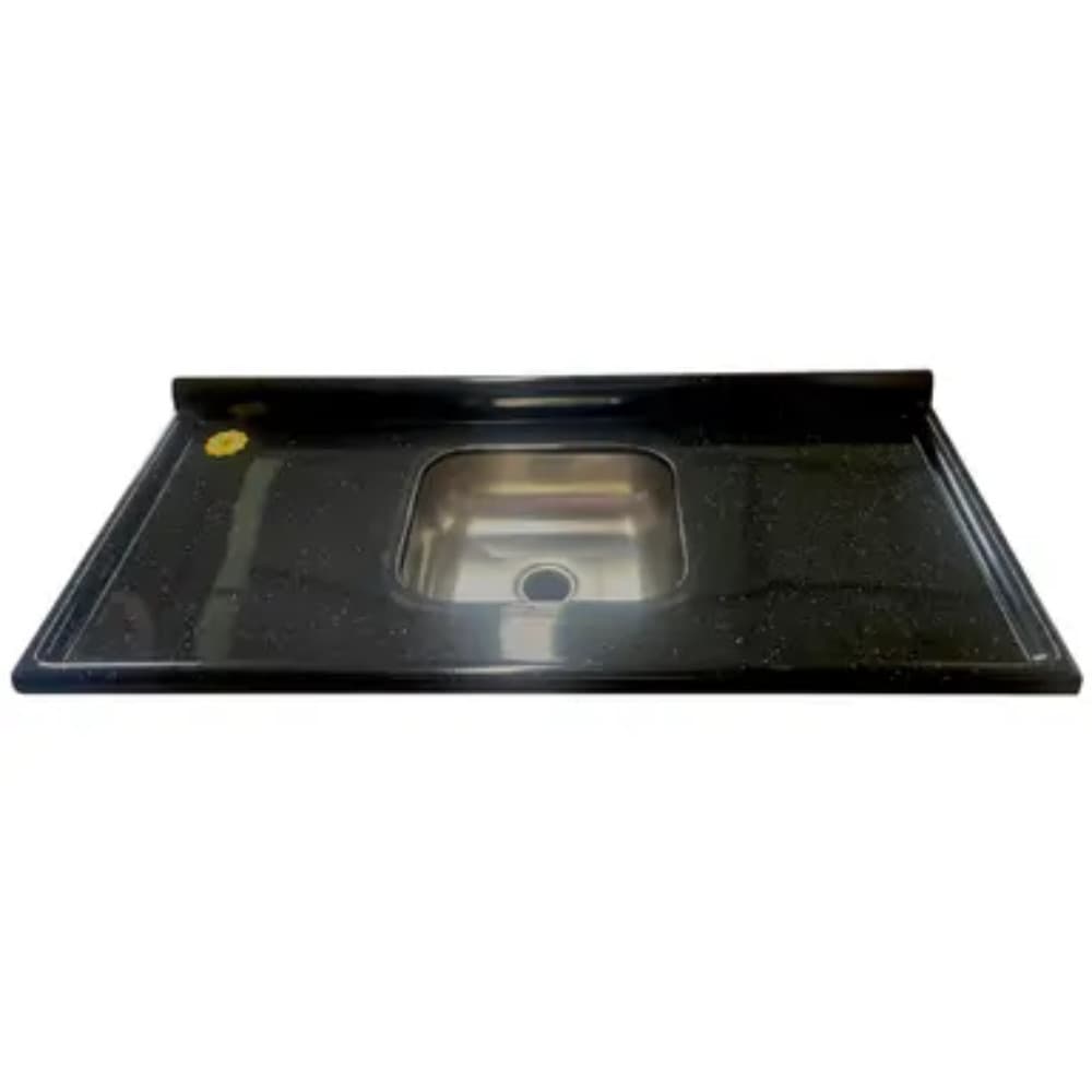 Tampo de Pia Marmore Sintético Cuba Inox 120cm Rorato