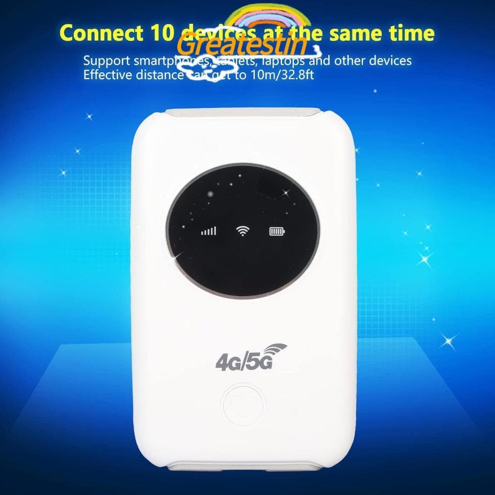 Roteador Portátil GREATESTIN 4/5G , Ponto De Acesso Móvel De Bolso De 300 Mbps Alimentado Por USB , Versão Asiática/Euro