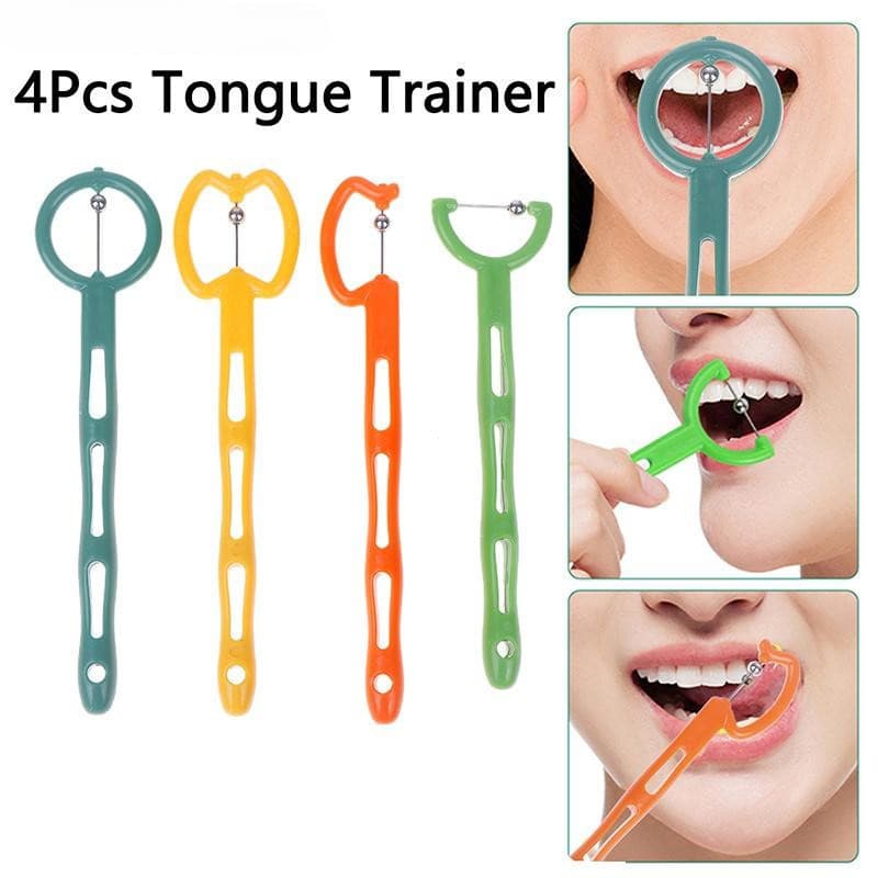 RGN 4 Pçs Crianças Língua Ponta Exercício Para Adultos Fala Autismo Reabilitação Sensorial Oral Treinador Muscular Falar