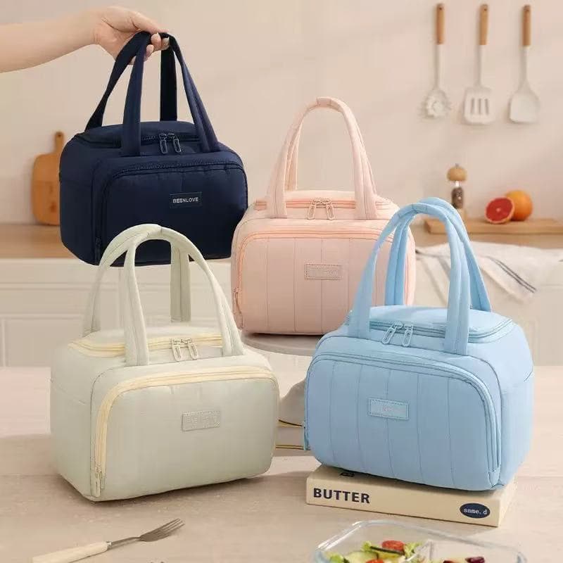 Bolsa Térmica Tote Quadrada Elegante De Mão Lancheira Para Trabalhador E Estudante Para Viagem Piquenique