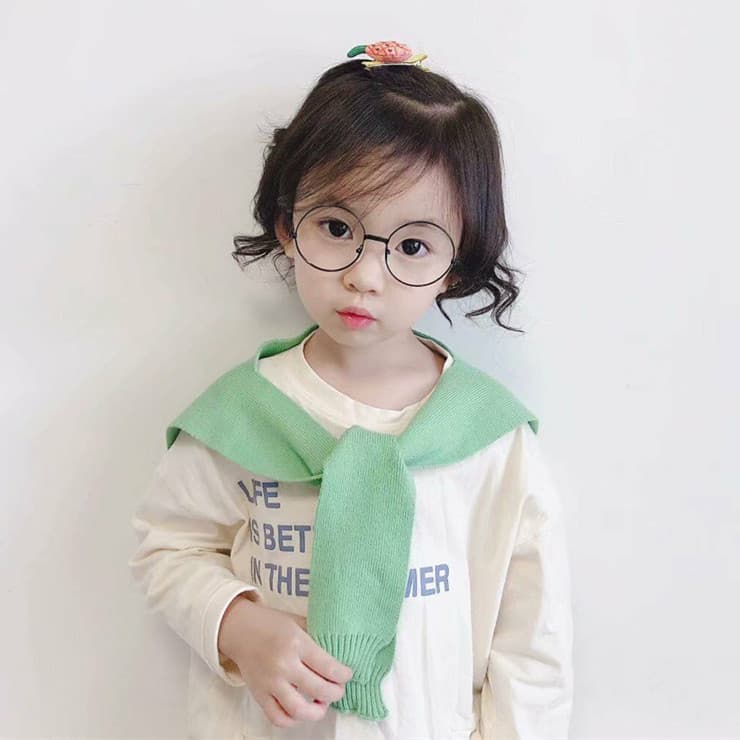 Crianças xale puro algodão 2021 novo estilo moda menina bebê exterior menina colete de malha médio pequeno manto das cri