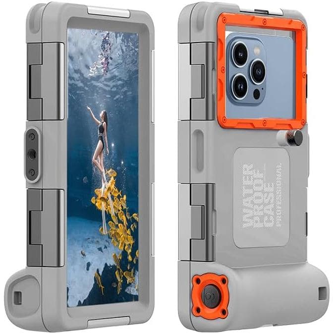 Capa de Telefone para Mergulho Subaquático 2026 para Telefone 17/16/15/14/13/12Pro Max/Galaxy S25/S24/S23. (50 pés/15 m)