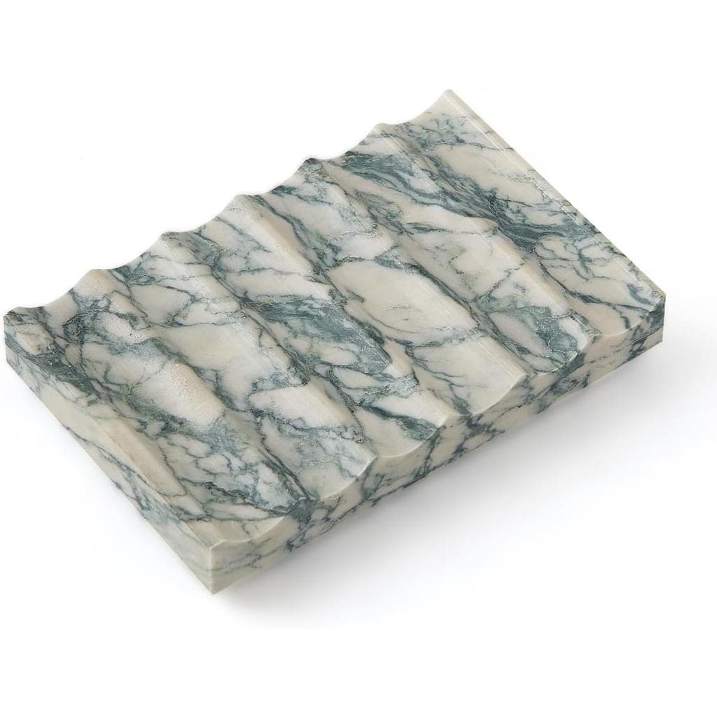Saboneteira de Mármore Natural Luxuosa para Chuveiro, Saboneteira para Banheiro, Bandeja de Sabonete de Pedra Não Cerâmi