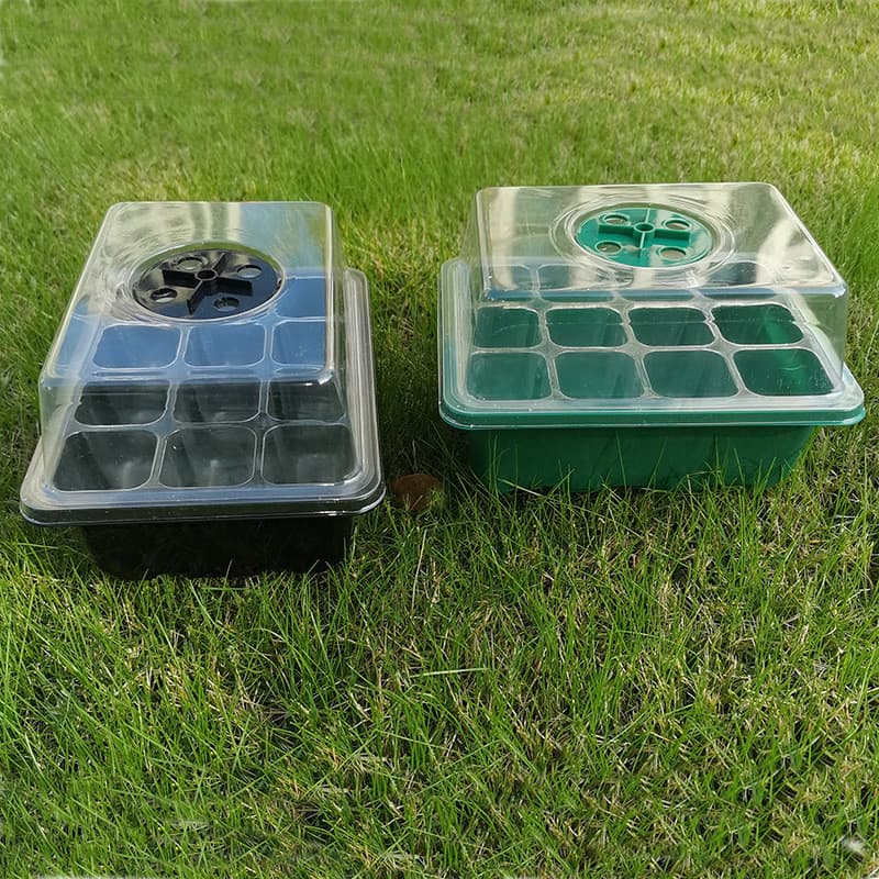 Suprimentos de jardinagem: caixa de mudas com 6 ou 12 furos e orifícios de ventilação, bandeja de mudas, caixa de mudas