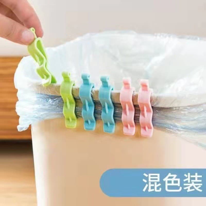 Fábrica de clipes para sacos de lixo vende clipes plásticos populares para sacos de lixo, clipes para bordas de lixeiras