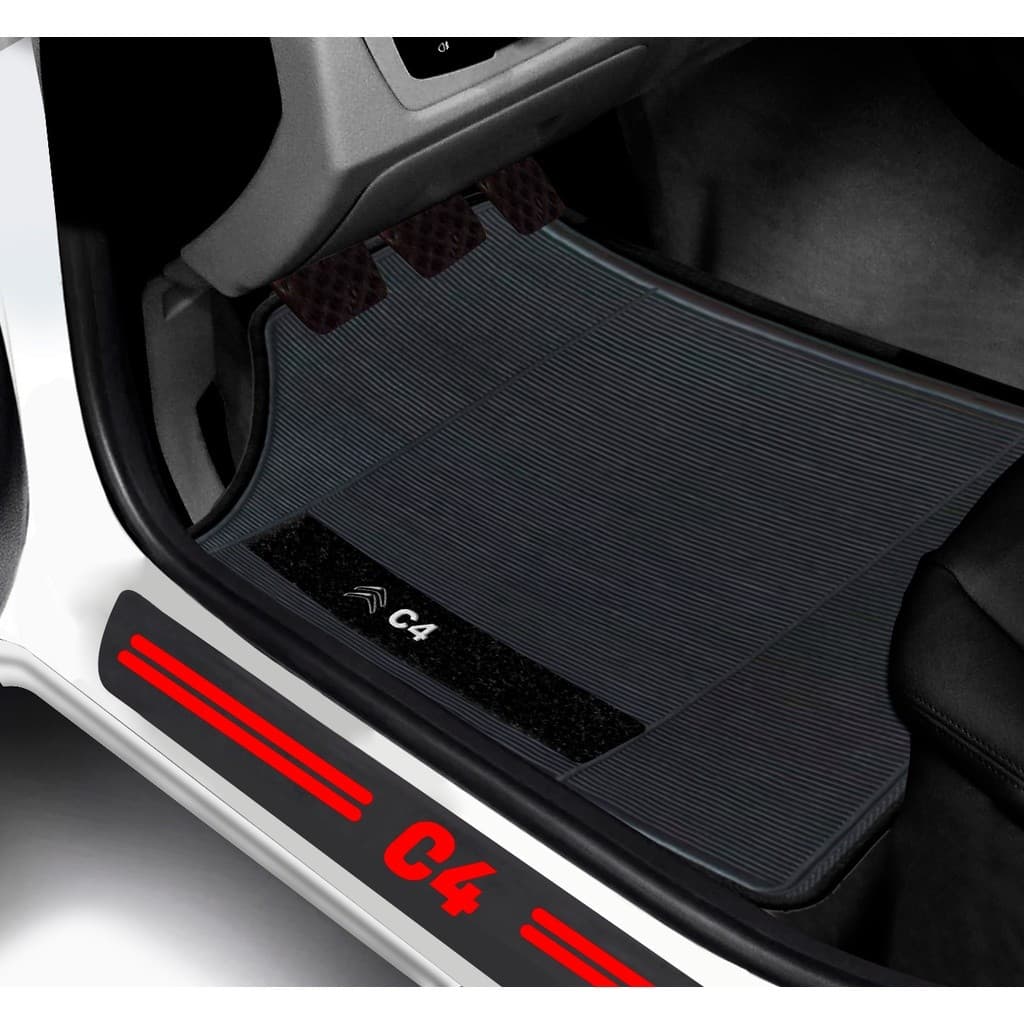 Kit Tapete E Soleira De Porta Citroën C4 Pallas Universal Carro personalizado