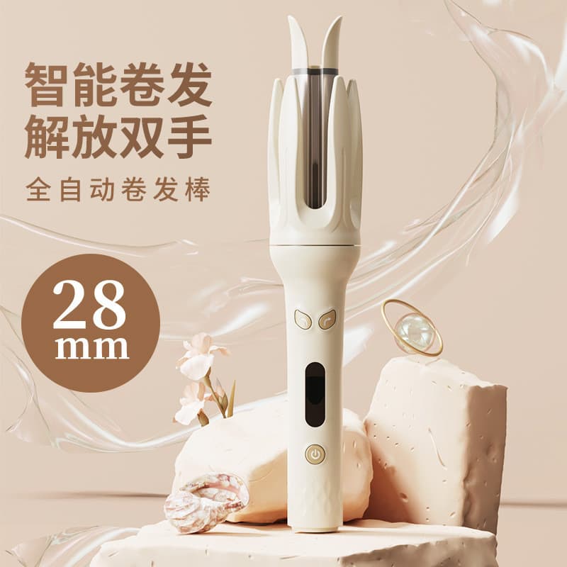 Ferro de ondulação de cabelo automático de íon negativo Onda grande Estilo de longa duração Ondulação de cabelo ajustáve
