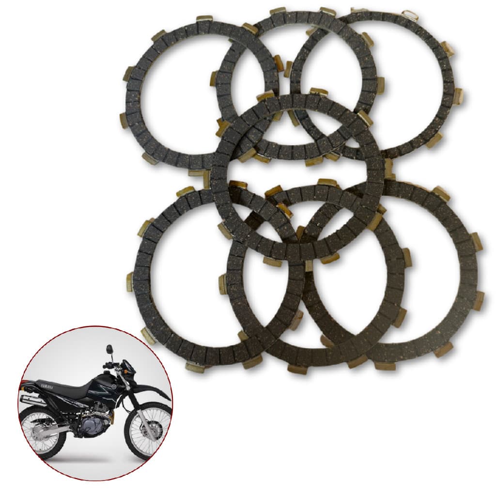 Disco Jogo Fricção Embreagem  XT 225 TDM 225 COM 6 PEÇAS