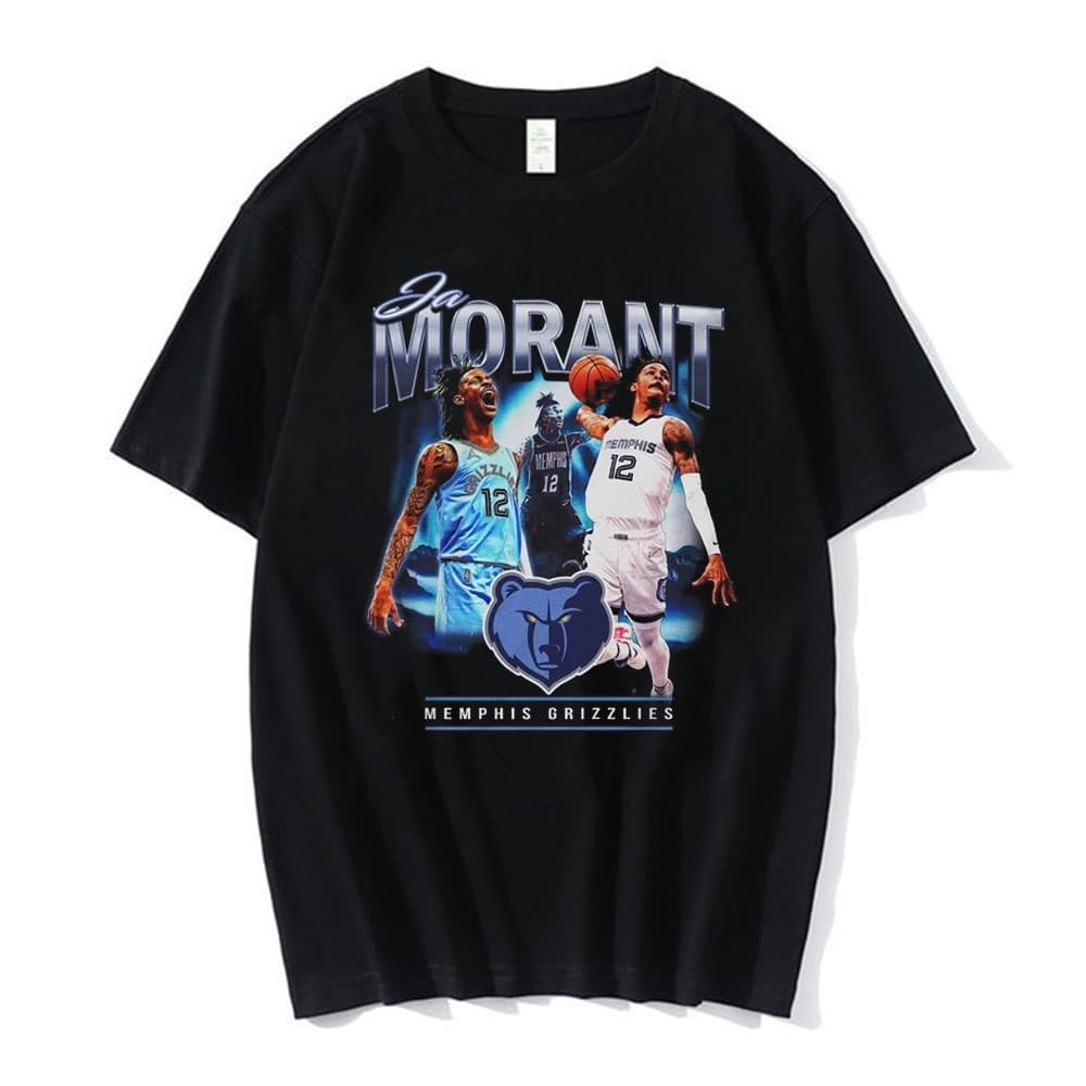 Camiseta Basica Camisa Ja Morant Memphis Grizzlies Nba Champion Show Man Unissex