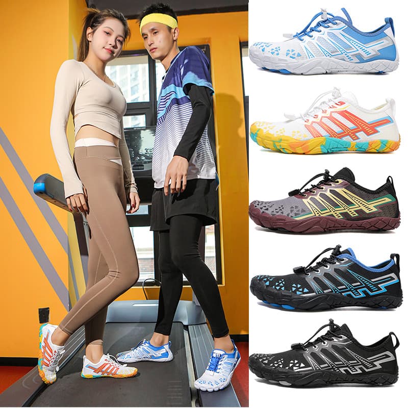 Sapatos de Fitness Indoor masculinos dedicados sapatos de ginásio sola macia absorção de choque agachamento banco impren